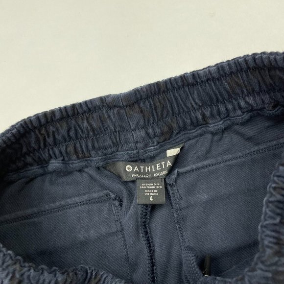 Athleta Farallon Stratum Camo Jogger Stretch Cotton Pockets Drawcord Women 4 - Picture 10 of 12